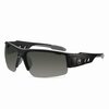 Ergodyne Skullerz DAGR Anti-Scratch , Enhanced Anti-Fog Safety Glasses, Black Frame, Smoke Polycarbonate Lens 52035